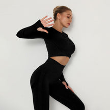 Langarm Sport Top (verschiedene Farben)